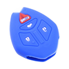Mitsubishi Galant 2 x Blue 4-Button Silicone Car Key Case Cover (2004-2012)
