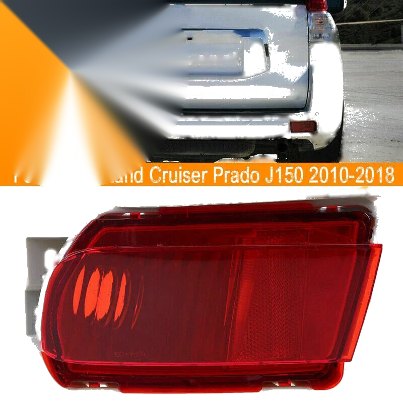 Toyota PRADO FJ150 Left Red Rear Tail Fog Lamp Housing (2010-2018)