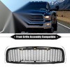 Dodge Front Grille Assembly with LED Lights (Chrome, Silver, Gloss Black)