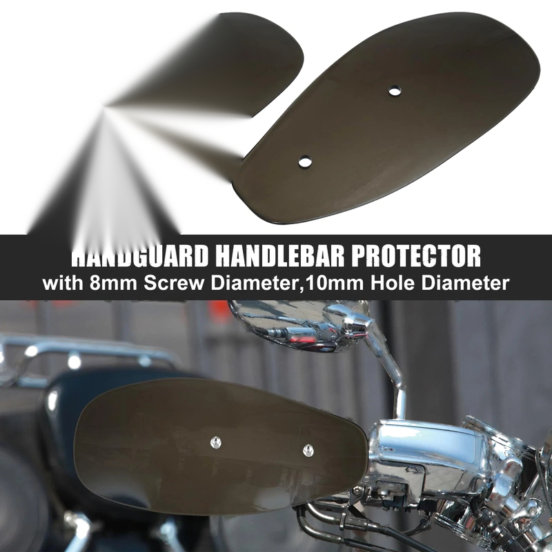 Harley Honda 2 x Pair Motorcycle Handlebar Handguards Protector