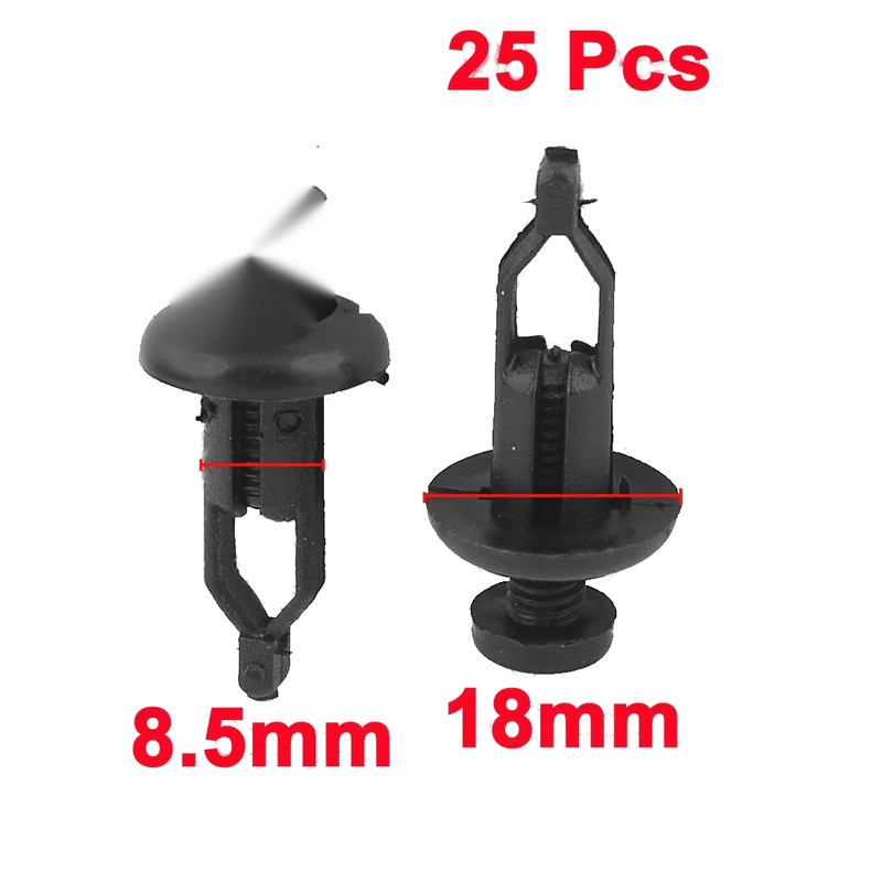 Toyota Bumper Clips 25 Pcs Plastic Rivet Fasteners