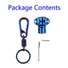 Vehicle Key Cover Shell + Key Ring Aluminum CNC Key Head