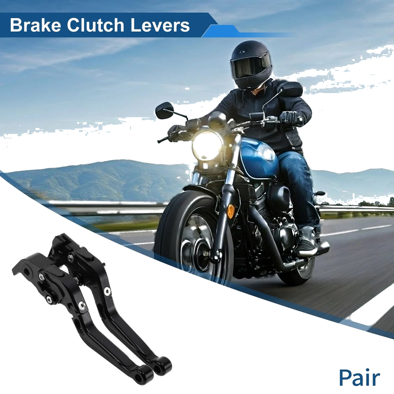YAMAHA YZF-R1 1 x Brake Clutch Levers Solid Black (2004–2008)