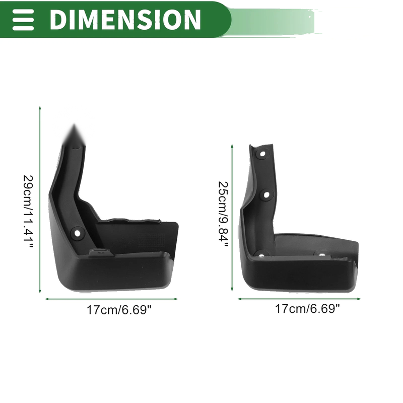 Honda Envix Mud Flaps Splash Guards Front & Rear (2019)