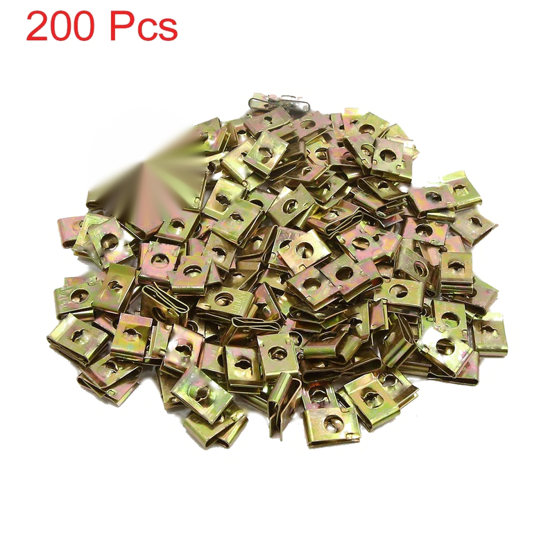 Motorcycle Scooter 200pcs Bronze Tone Metal Bolts Fasteners Clips Screws