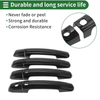 Suzuki Swift Vitara S-CROSS Carbon Fiber Black Door Handle Cover Trim
