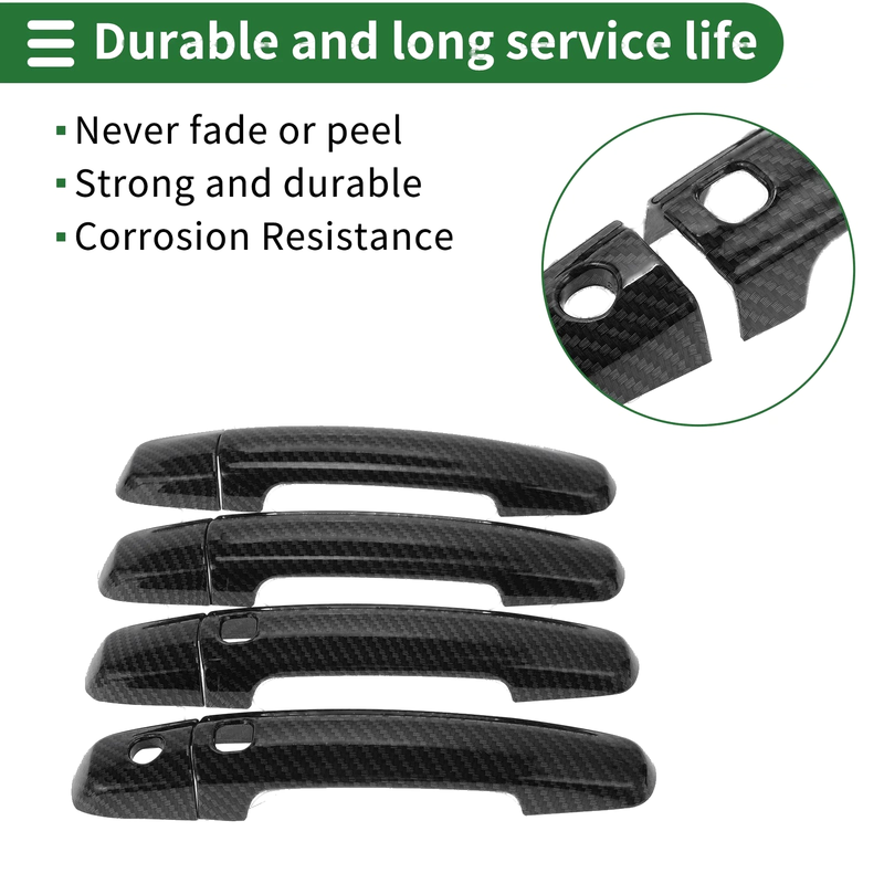 Suzuki Swift Vitara S-CROSS Carbon Fiber Black Door Handle Cover Trim