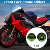 Motorcycle Front Fork Frame Slider 2x Aluminum Alloy Green