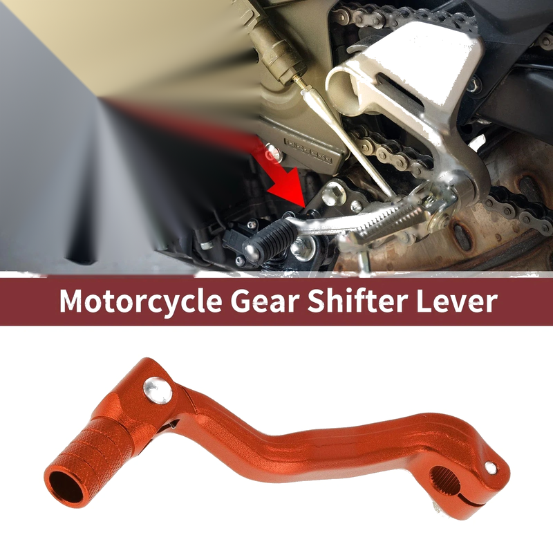 Bosuer M4 Orange Folding Motorcycle Gear Shifter Lever