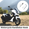 Universal Motorcycle Handlebar Hook Load-Bearing Capacity Silver Tone