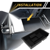Chevy Silverado 1500 & GMC Sierra - Black Full Center Console Tray