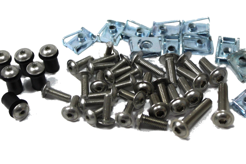 Ducati Panigale Stainless Fairing Bolts Clip Screen Wellnut (2012–15)
