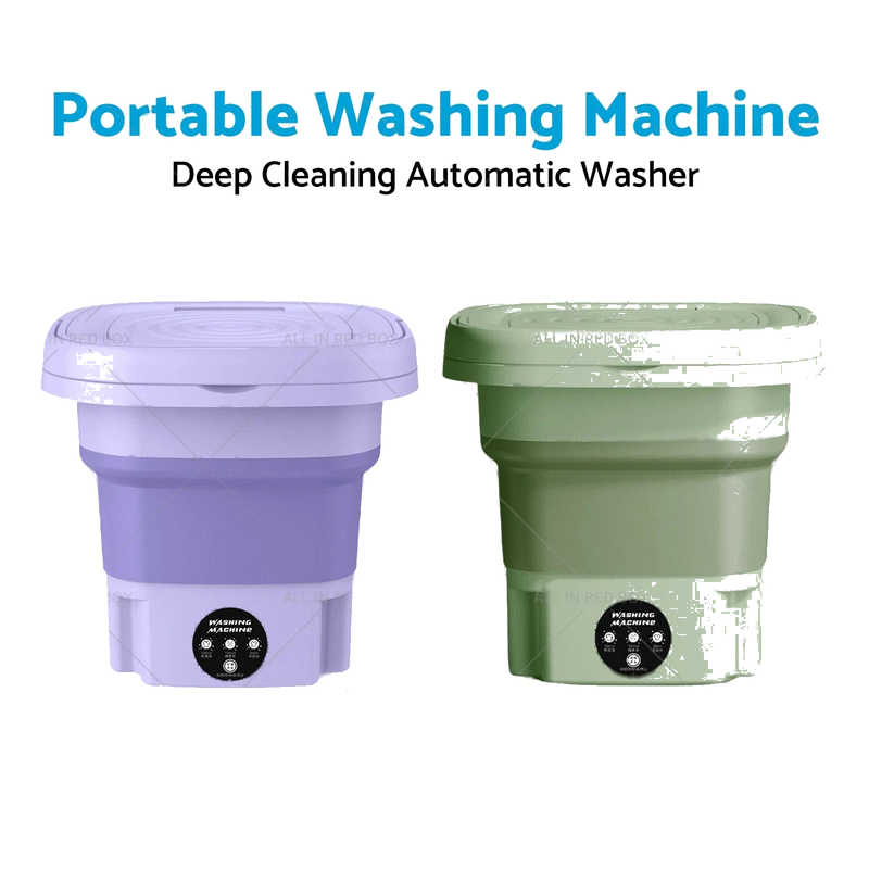 Portable 8L Foldable Washing Machine 3 Modes Deep Cleaning 240V