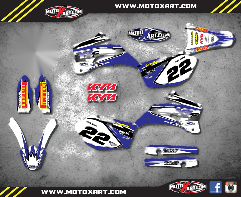 Yamaha YZF 250 SHOCKWAVE Full Graphics Kit (2006-2008)