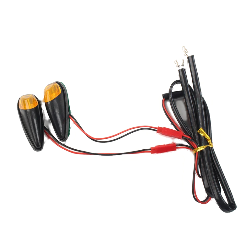 12V Yellow Motorcycle Turn Signal Indicator Blinker Mini Lights