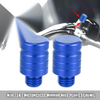 Motorcycle Mirror Hole Plug Cap Screw Blue 2 x M10x1.25