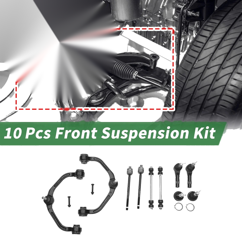 Ford Ranger (1998-2011) 2WD 10 Pcs Front Upper Control Arms