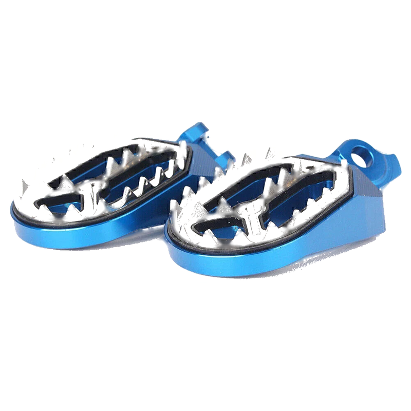 Suzuki RMZ250 RMZ450 Aluminum Footpegs  Footrests Blue (2010-2015)