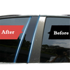 Ford F-150 4 x Black Extended Pillar Post Door Trim Covers (2004–2014)