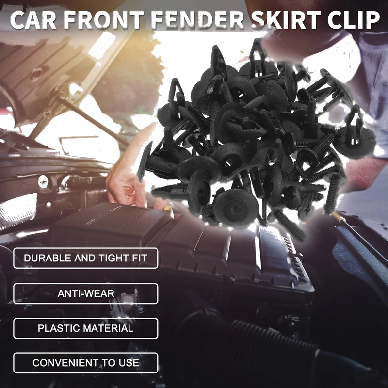 Ford Edge, Escort 25 x Front Fender Skirt Clips (2007-2014, 1981-2003)