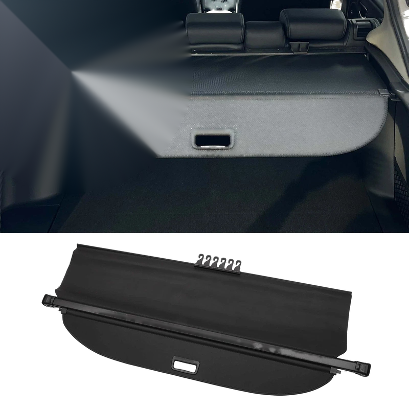 Toyota Highlander Retractable Cargo Cover Gloss Black (2008–2013)