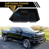 Chevy Silverado 1500 GMC Black Blue Full Center Console Organizer Tray