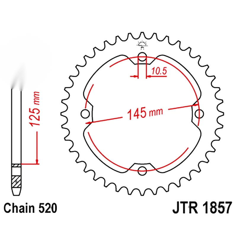 Yamaha Warrior 350 & Banshee 350 JT / 40T / Rear Sprocket (1987–1988)