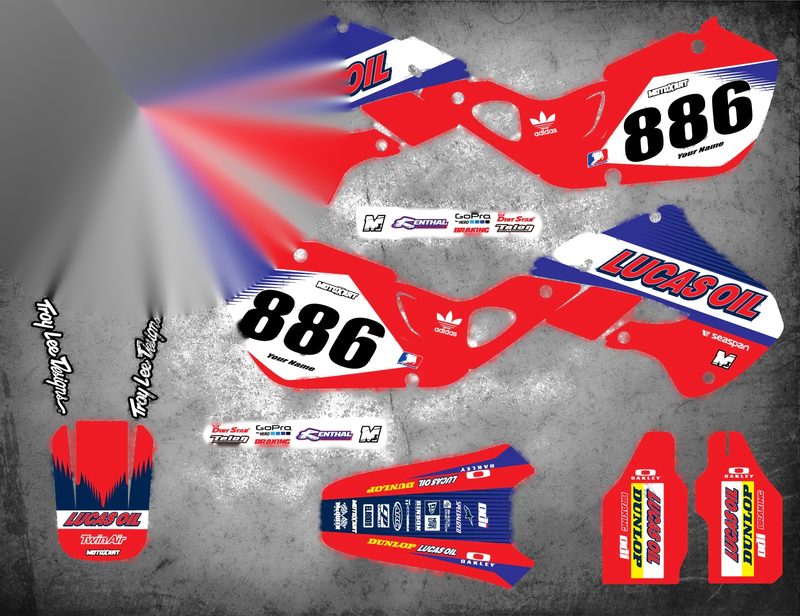 Honda CR 125 (1998-1999) ACTIVE STYLE Stickers Custom Graphics Full Kit