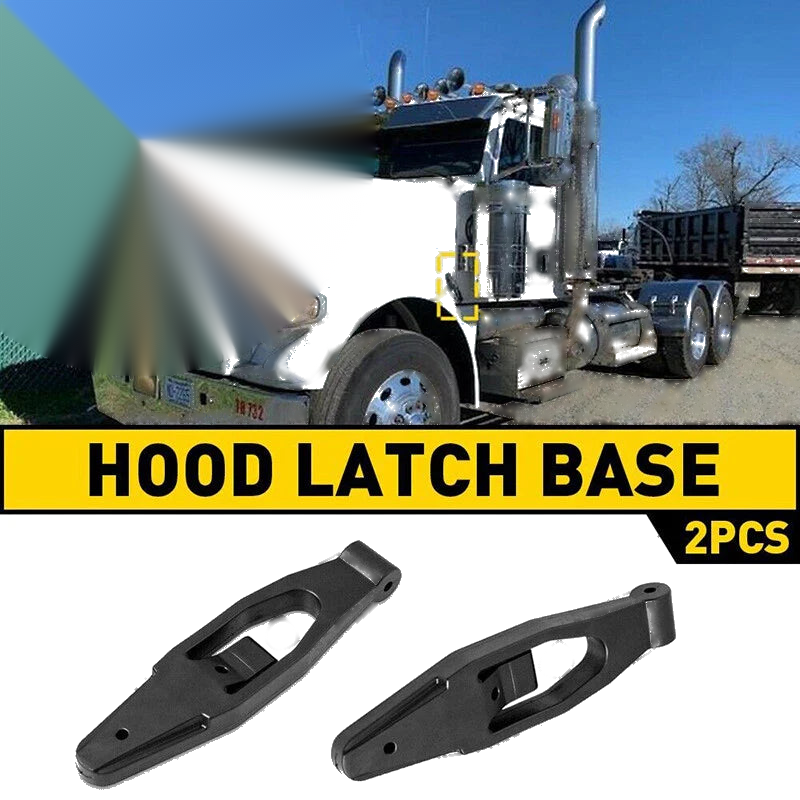 Kenworth T300 T600 T800 W900 Peterbilt Hood Latch Base 2 x