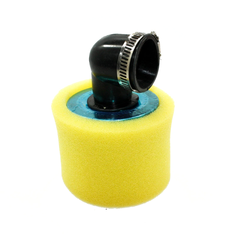 PIT QUAD DIRT BIKE ATV 35mm Yellow 90�� Angled Air Filter Pod