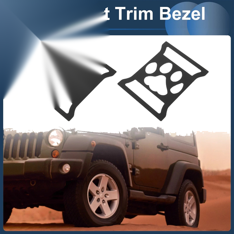 Jeep Front Left & Right Headlight Trim Bezels