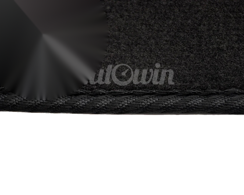 Toyota Highlander 2000-2007 Black Tailored Carpets 2 x Sport Emblems Floor Mats