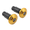 Motorcycle Dirt Bike Gold 7/8'' Handlebar End Cap Plugs
