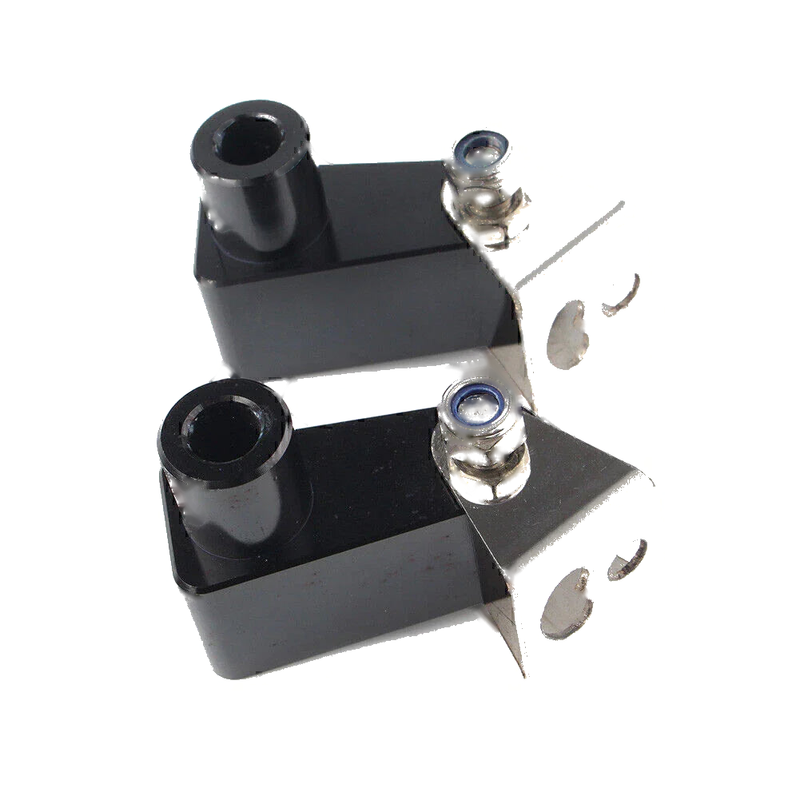 Motorcycle - Metal Alloy Black Fog Light Bracket