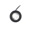 Car / Truck / Trailer White LED Button Marker Light 4x 12V/24V