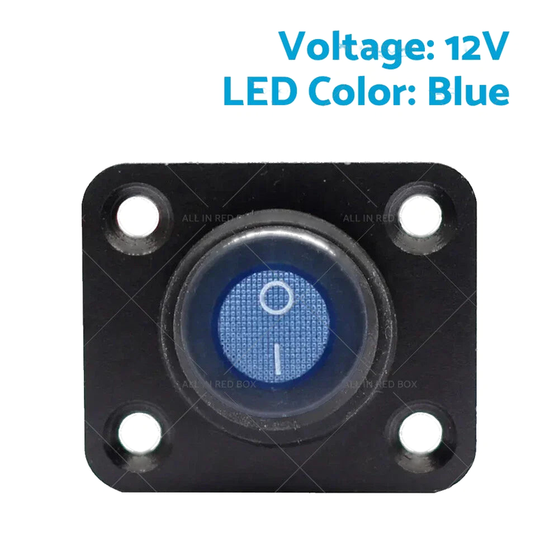 Boat, Caravan, Truck, Marine 12V 1 Gang Toggle Rocker Switch Panel ON/OFF