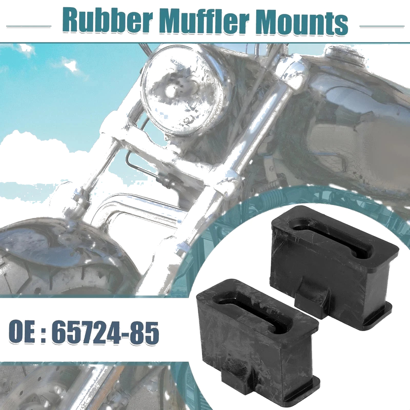 Harley-Davidson FL Trike 2 x Motorcycle Rubber Muffler Mounts