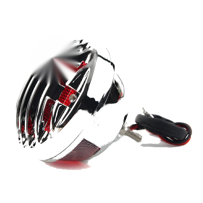 Harley Bobber Rat Custom Chopper Chrome Tail Brake Light