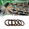 Make Model Oil Seal 50x58.6x5.3mm Brown 5 Pcs