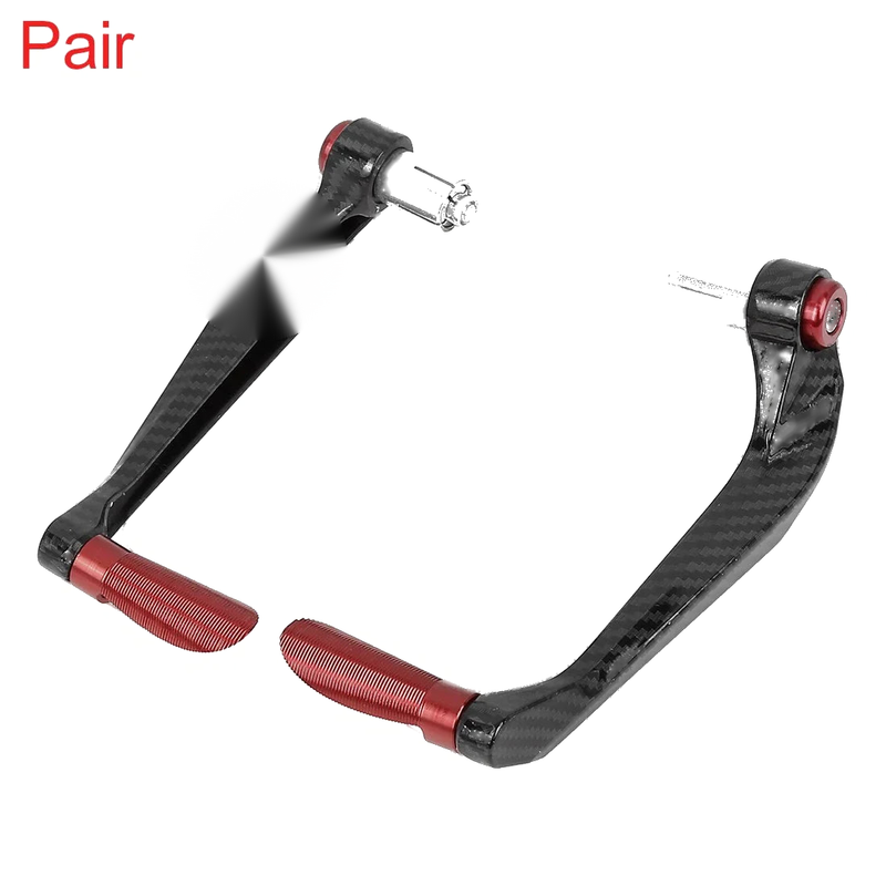 1 Pair Universal Motorcycle Brake Clutch Lever Protector Hand Guard Red