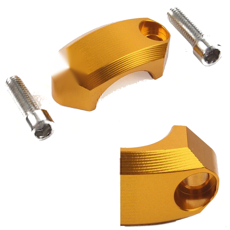 Motocross MX Enduro Bike 22mm Master Cylinder Perch Clamp Cover Gold