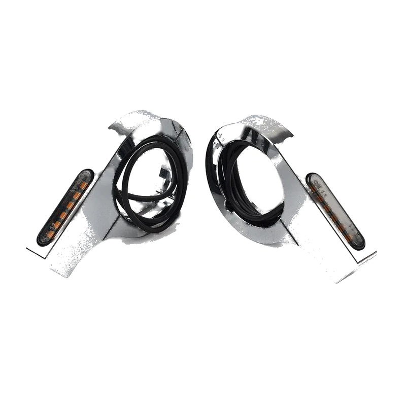 Harley Touring Dyna Amber Fork Turn Signal Light Indicator 37MM-41MM (2006-2023)