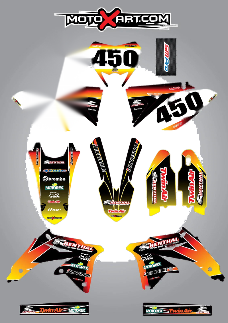 Suzuki RMX 450 Full Custom Sticker Kit (2010-2017)
