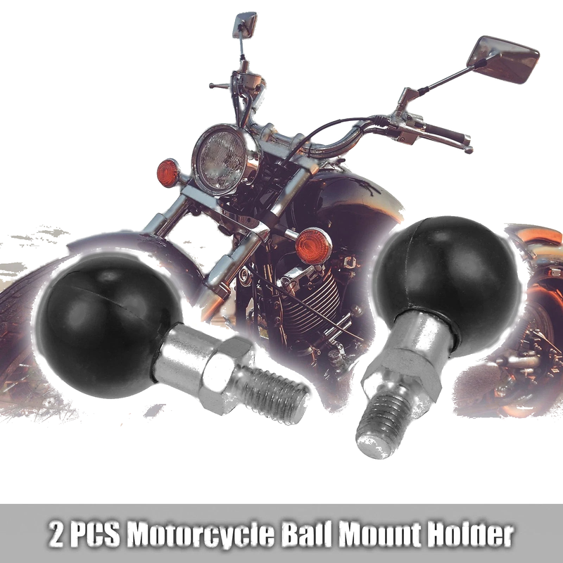Motorcycle 2 x Ball Mount Holder Ball Adapter
