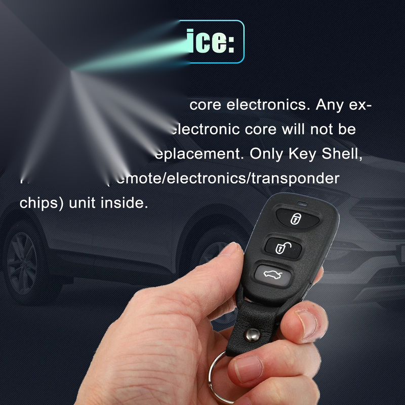 Hyundai Kia Keyless Entry Remote Key Shell Covers (2011-2023)