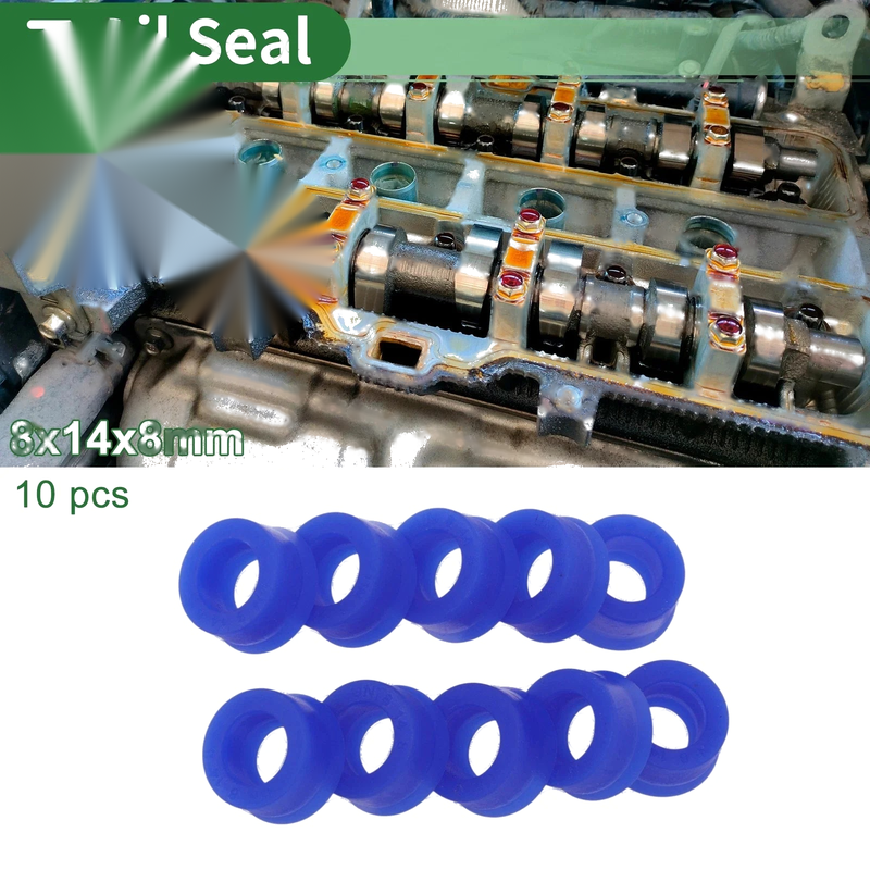 Oil Seal 8x14x8mm Rotary Shaft Seal TPU 10 Pcs