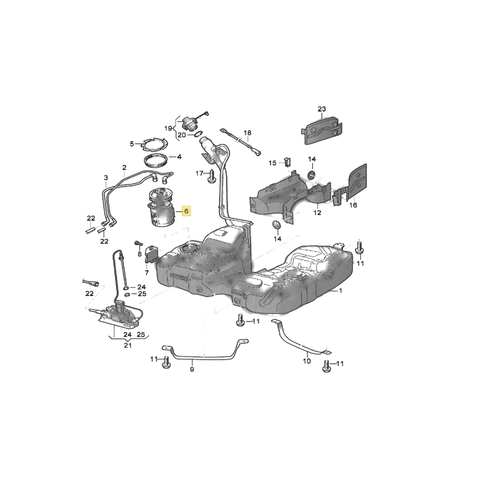 Sharan II 7N and Alhambra II Fuel Pump Tank Sender (2010–2015)