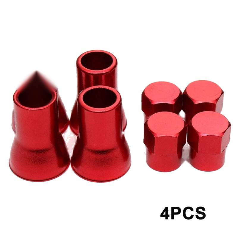 Stem Sleeves + Hex Cap Air-Valve CAP & Sleeve Cover Wheel Stem