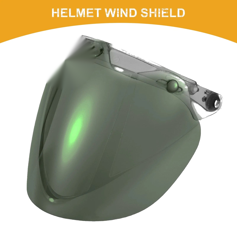 Motorcycle Helmet Visor Black Brown 1pc Universal Helmet Wind Shield