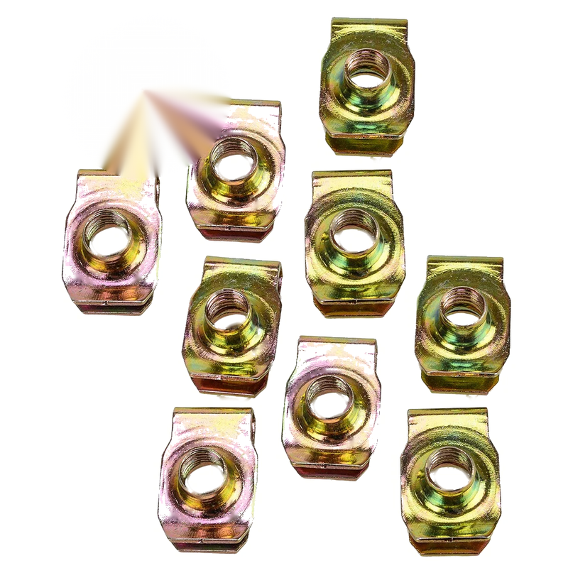 Motorcycle Panels 50x M8 Thread Spire Speed Clip U Nut Fasteners